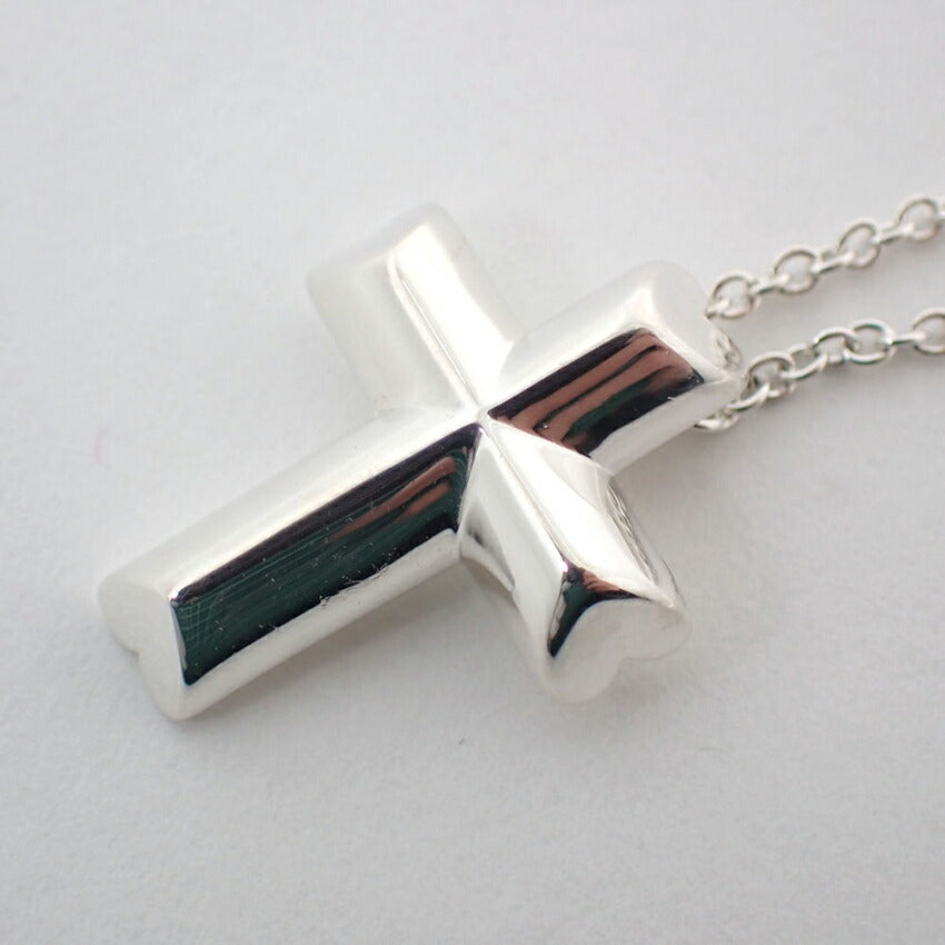 【中古】TIFFANY/ティファニー 925 テンダネスハート クロス ペンダント/ネックレス/j177-10