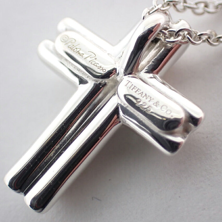【中古】TIFFANY/ティファニー 925 テンダネスハート クロス ペンダント/ネックレス/j177-10