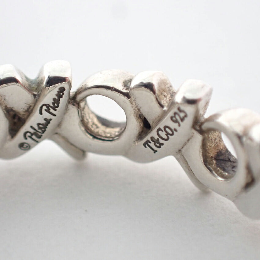 【中古】TIFFANY/ティファニー 925 パロマピカソ ラブ＆キス XO リング /10号/j177-4