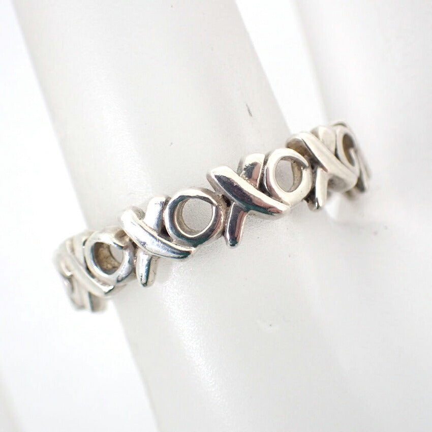 【中古】TIFFANY/ティファニー 925 パロマピカソ ラブ＆キス XO リング /10号/j177-4