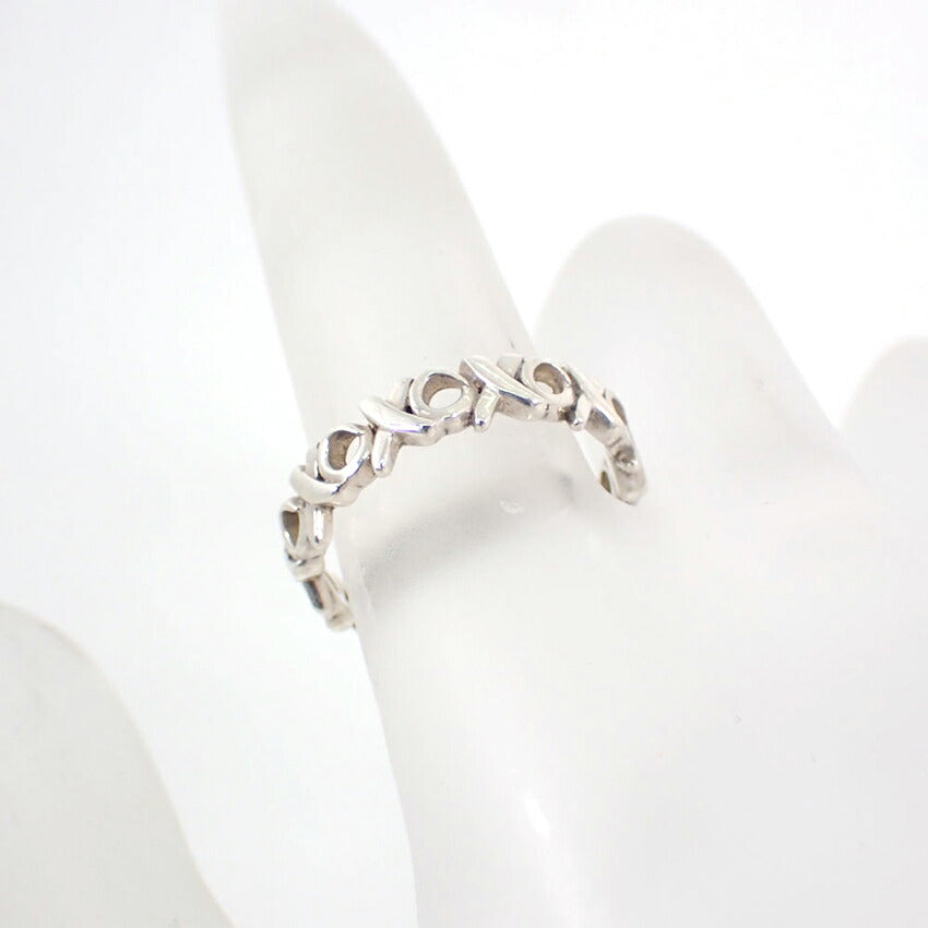 【中古】TIFFANY/ティファニー 925 パロマピカソ ラブ＆キス XO リング /10号/j177-4