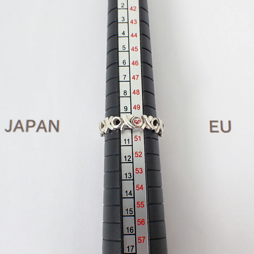【中古】TIFFANY/ティファニー 925 パロマピカソ ラブ＆キス XO リング /10号/j177-4