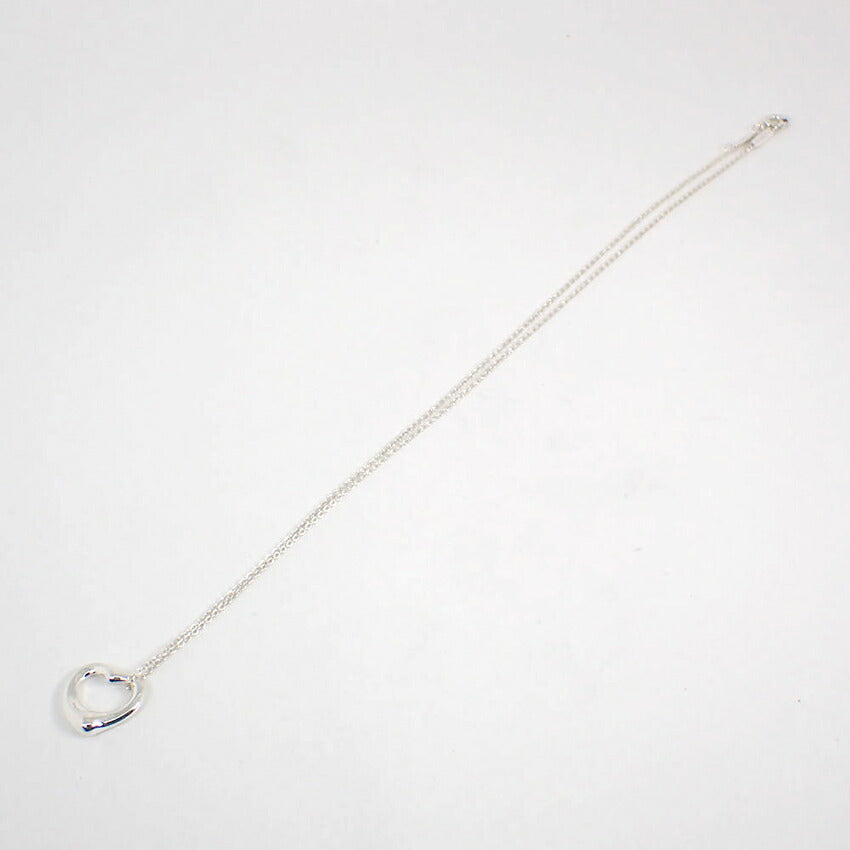 【中古】TIFFANY/ティファニー 925 オープンハート ペンダント/ネックレス/j177-6