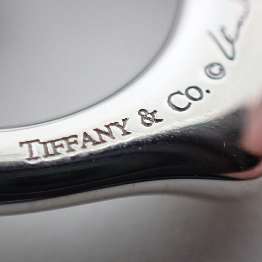 【中古】TIFFANY/ティファニー 925 オープンハート ペンダント/ネックレス/j177-6