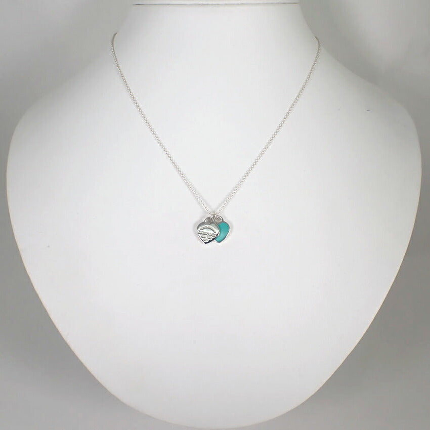 【中古】TIFFANY/ティファニー 925/エナメル リターントゥティファニー ダブルハートタグ ペンダント/j178-10