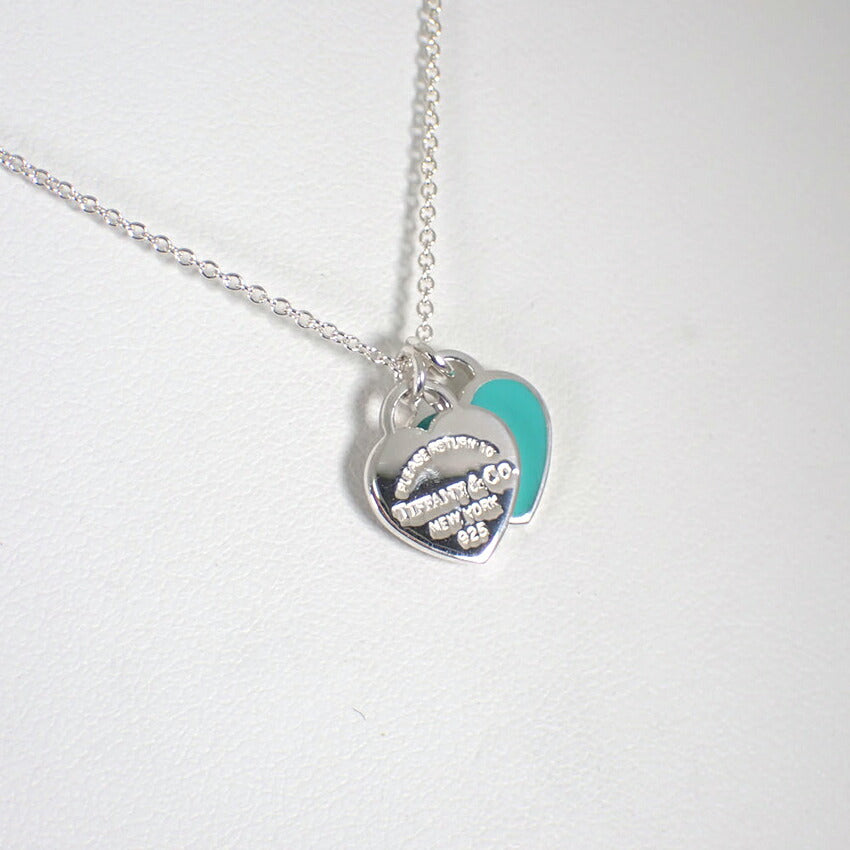 【中古】TIFFANY/ティファニー 925/エナメル リターントゥティファニー ダブルハートタグ ペンダント/j178-10