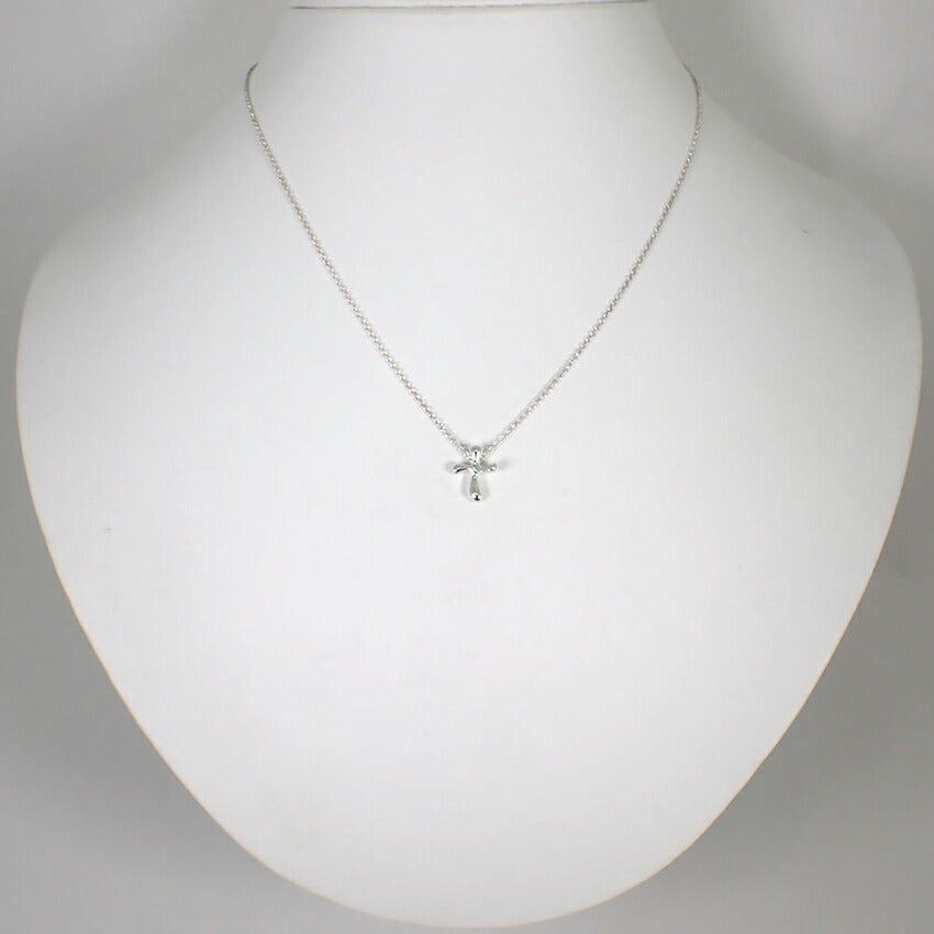 【中古】TIFFANY/ティファニー 925 スモールクロス ペンダント/ネックレス/j178-5