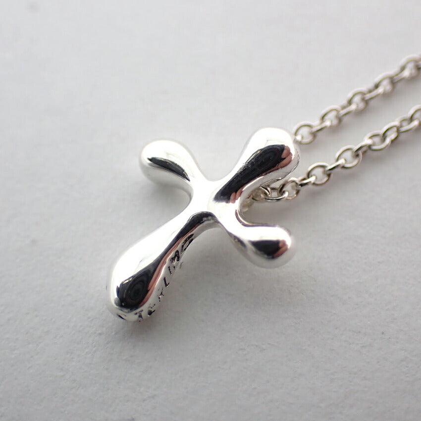 【中古】TIFFANY/ティファニー 925 スモールクロス ペンダント/ネックレス/j178-5