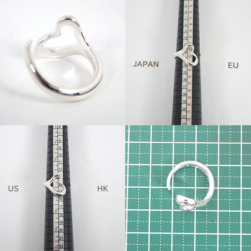 【中古】TIFFANY/ティファニー/925/オープンハート/リング /12号/j179-4