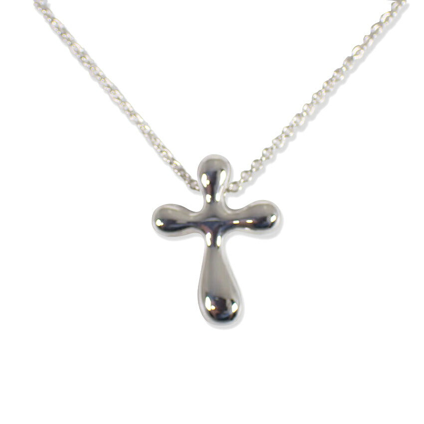 【中古】TIFFANY/ティファニー/Ag925/ティアドロップクロス/ペンダント/j179-5