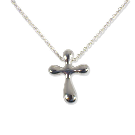 【中古】TIFFANY/ティファニー/Ag925/ティアドロップクロス/ペンダント/j179-5