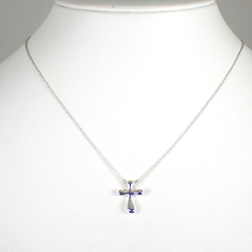【中古】TIFFANY/ティファニー/Ag925/ティアドロップクロス/ペンダント/j179-5