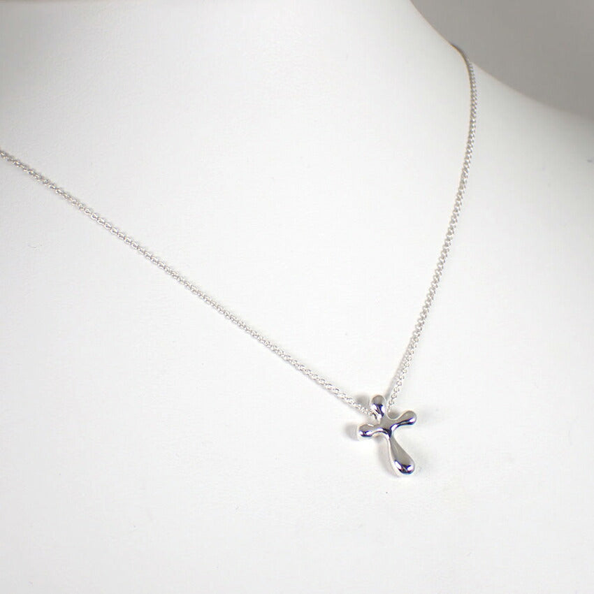 【中古】TIFFANY/ティファニー/Ag925/ティアドロップクロス/ペンダント/j179-5
