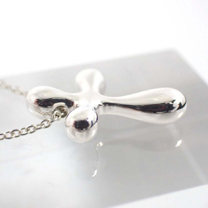 【中古】TIFFANY/ティファニー/Ag925/ティアドロップクロス/ペンダント/j179-5