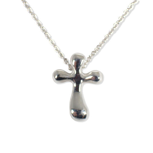 【中古】TIFFANY/ティファニー 925 スモールクロス ペンダント/ネックレス/j180-10