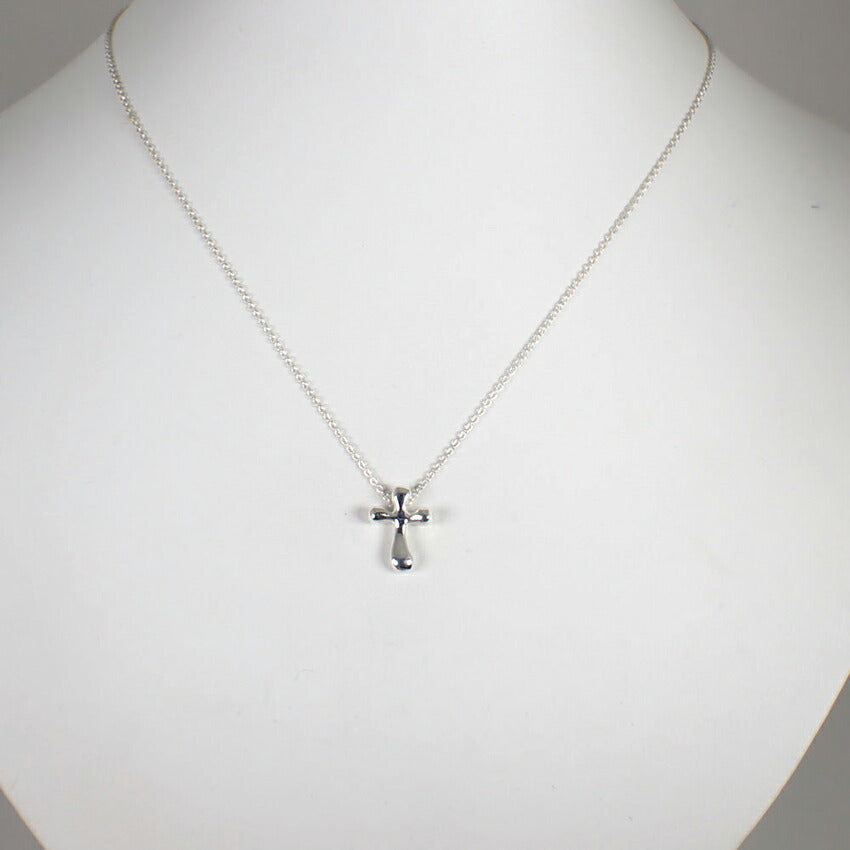 【中古】TIFFANY/ティファニー 925 スモールクロス ペンダント/ネックレス/j180-10