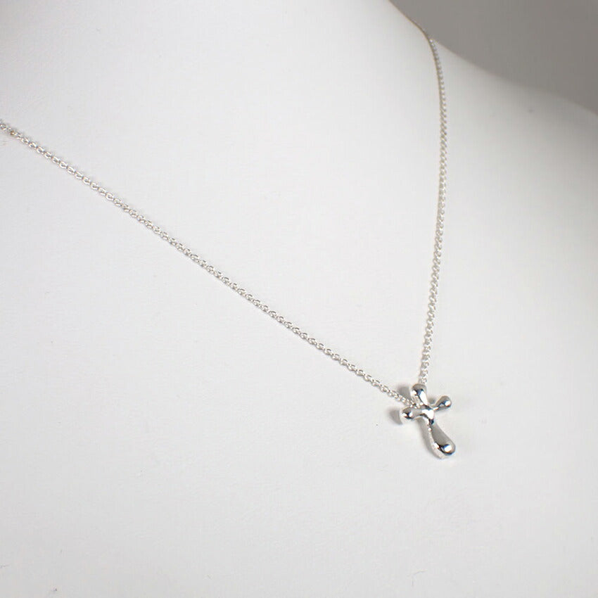 【中古】TIFFANY/ティファニー 925 スモールクロス ペンダント/ネックレス/j180-10