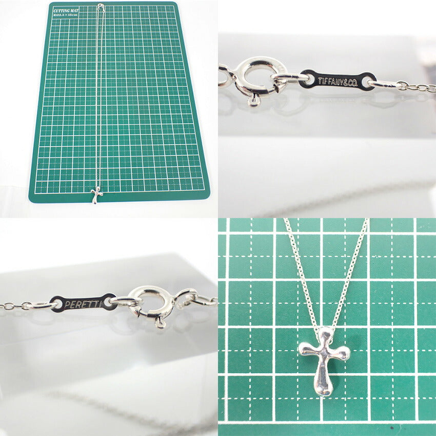 【中古】TIFFANY/ティファニー 925 スモールクロス ペンダント/ネックレス/j180-10