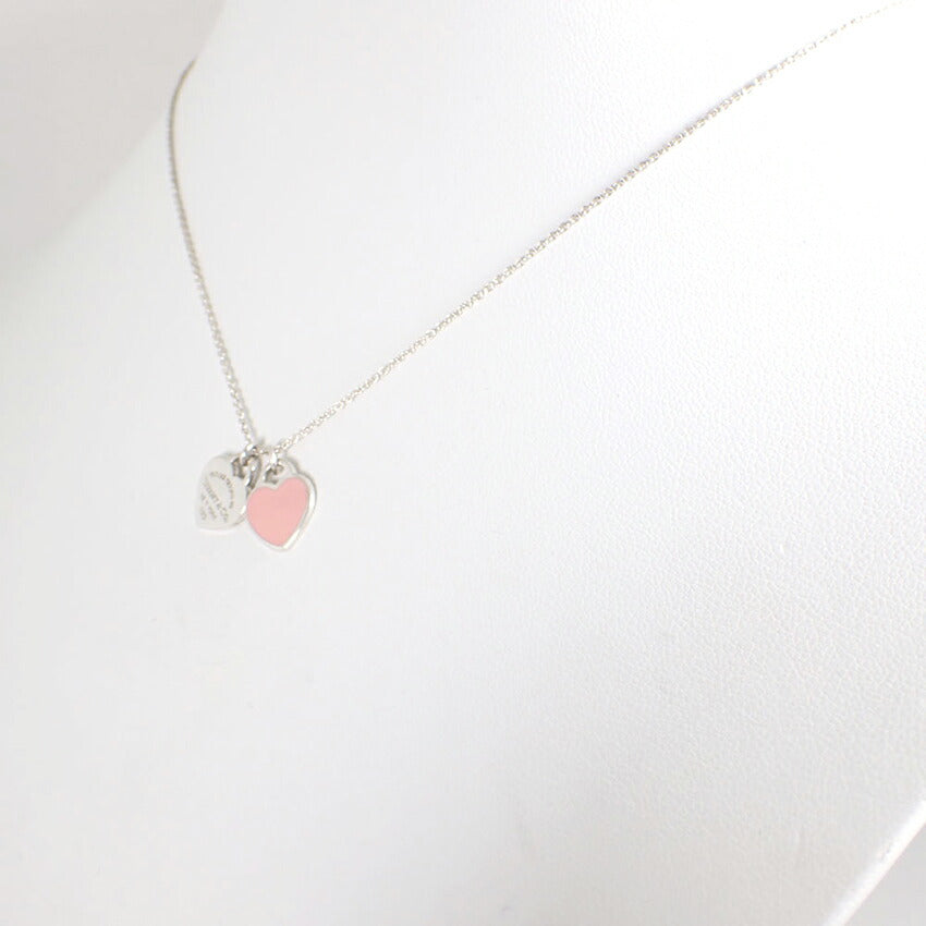 【中古】TIFFANY/ティファニー 925 ピンクエナメル リターントゥティファニー ダブルハートタグ ペンダント/j180-11
