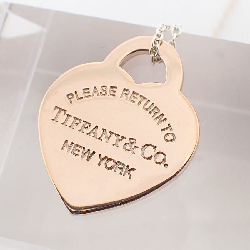 【中古】TIFFANY/ティファニー 925 ルベドメタル リターントゥティファニー ハートタグ ペンダント 箱付き/j180-12