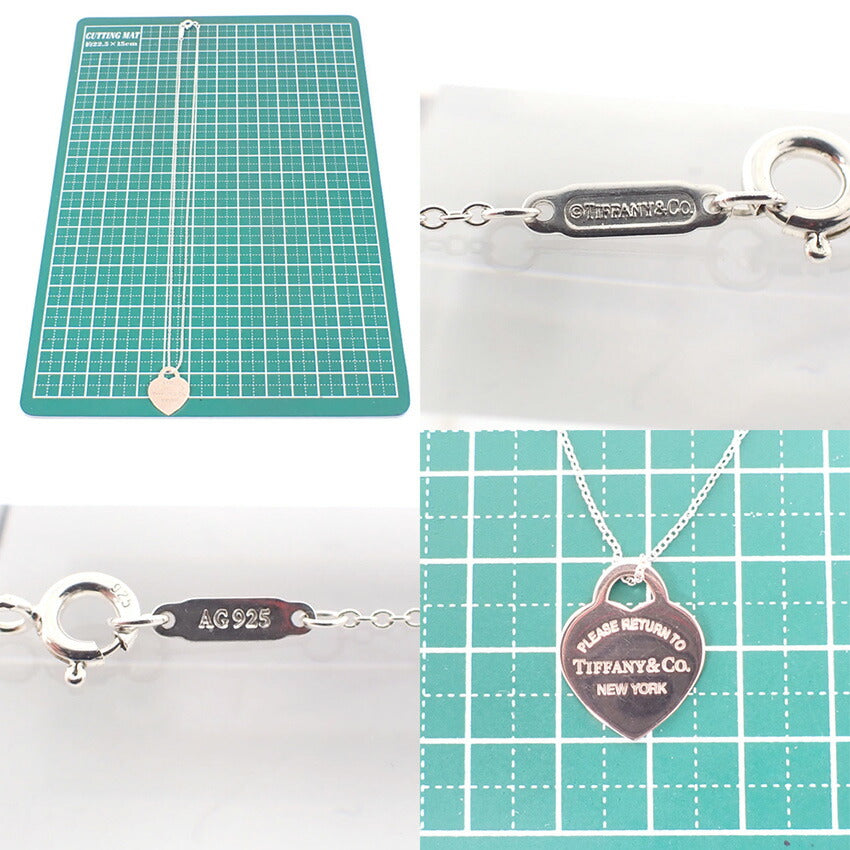 【中古】TIFFANY/ティファニー 925 ルベドメタル リターントゥティファニー ハートタグ ペンダント 箱付き/j180-12