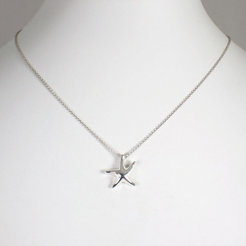 【中古】TIFFANY/ティファニー 925 スターフィッシュ ペンダント/ネックレス/j180-8