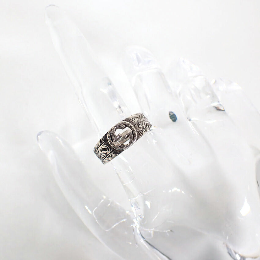 【中古】GUCCI/グッチ/Ag925/アラベスクG/リング/11号/j182-2