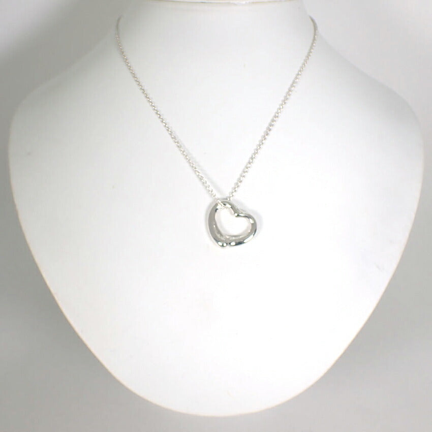 【中古】TIFFANY/ティファニー/Ag925/オープンハート/ペンダント/j182-4