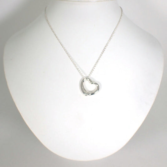 【中古】TIFFANY/ティファニー/Ag925/オープンハート/ペンダント/j182-4