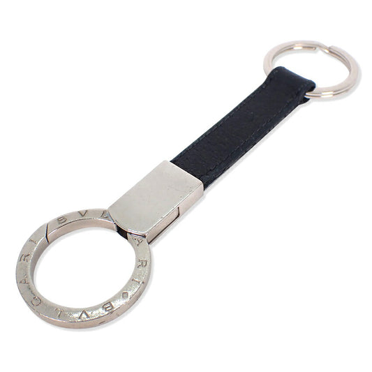 【中古】BVLGARI/ブルガリ/黒ベルト/キーリング/j182-9