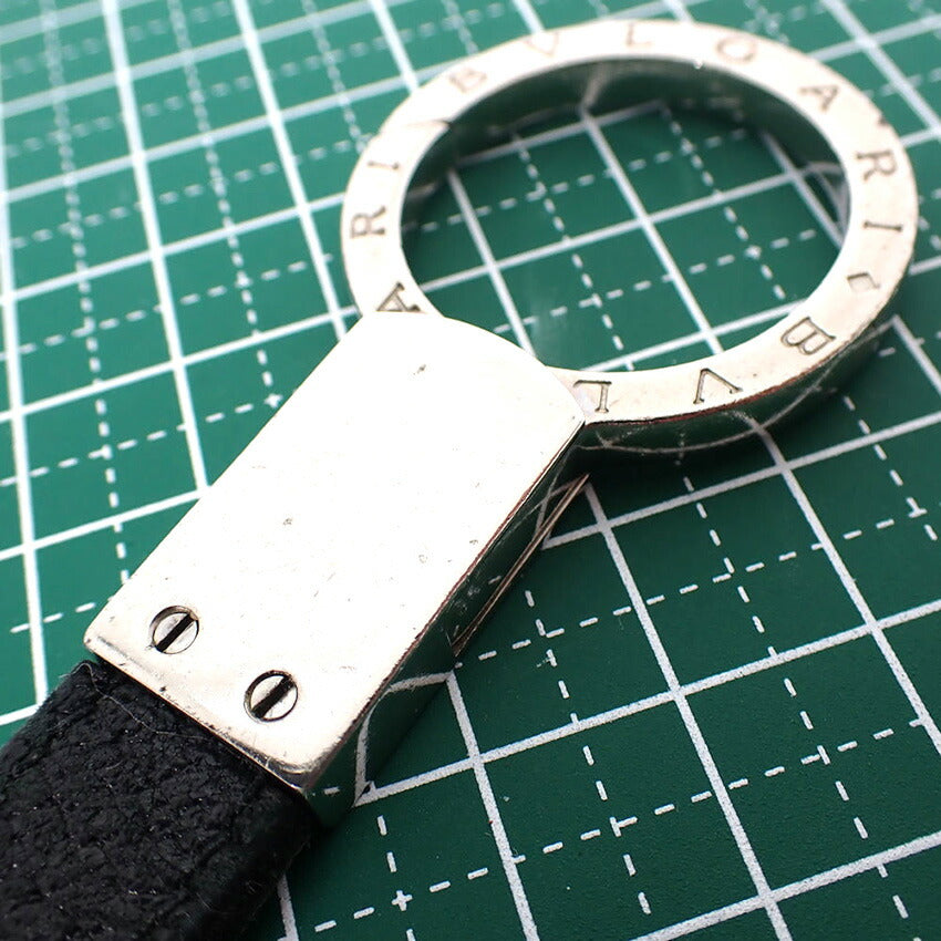 【中古】BVLGARI/ブルガリ/黒ベルト/キーリング/j182-9