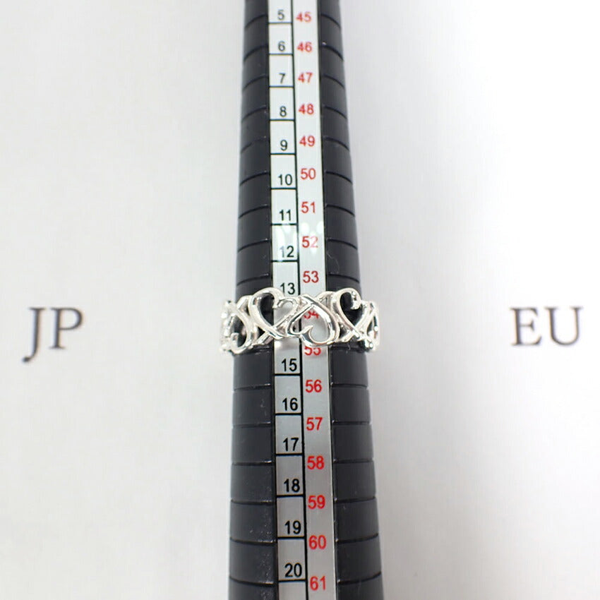 【中古】TIFFANY/ティファニー 925 フルエタニティラビングハート リング /14号/j183-4