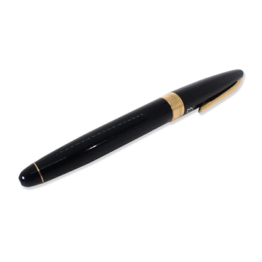 PILOT/パイロット 万年筆 ペン先１８K シルバー×ゴールド ネーム刻印有/j186-10