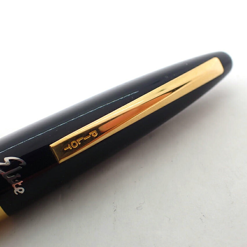 PILOT/パイロット 万年筆 ペン先１８K シルバー×ゴールド ネーム刻印有/j186-10