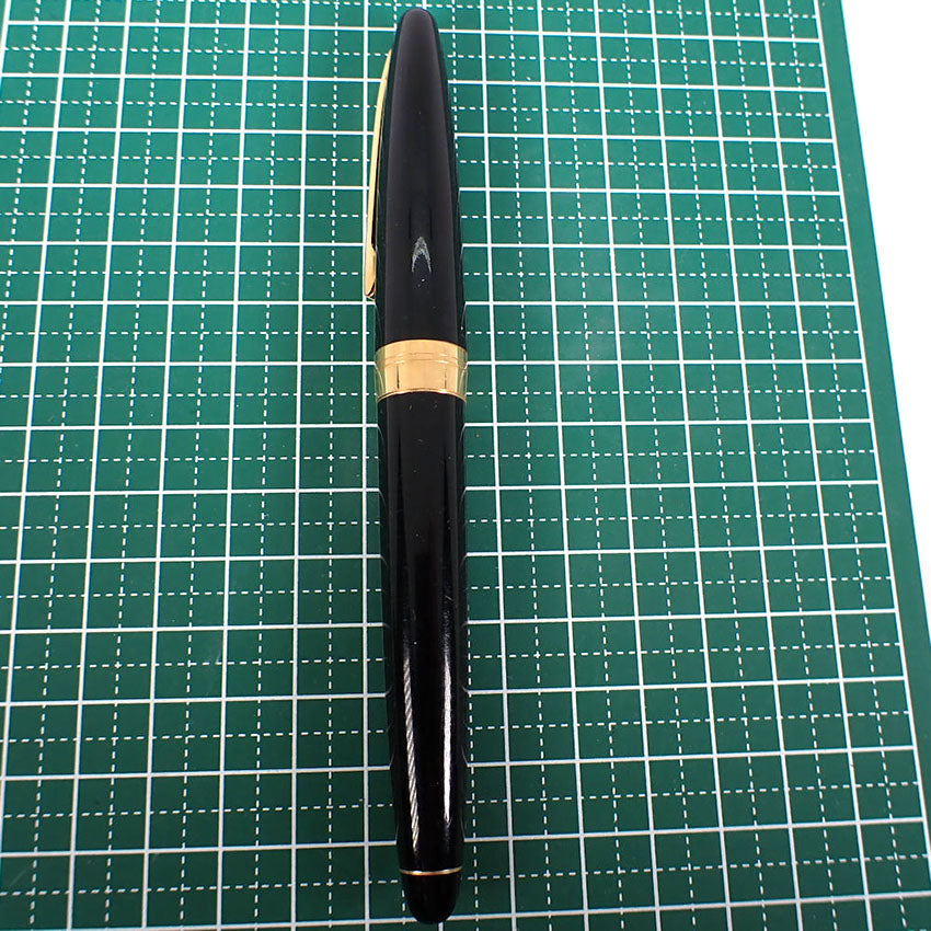 PILOT/パイロット 万年筆 ペン先１８K シルバー×ゴールド ネーム刻印有/j186-10