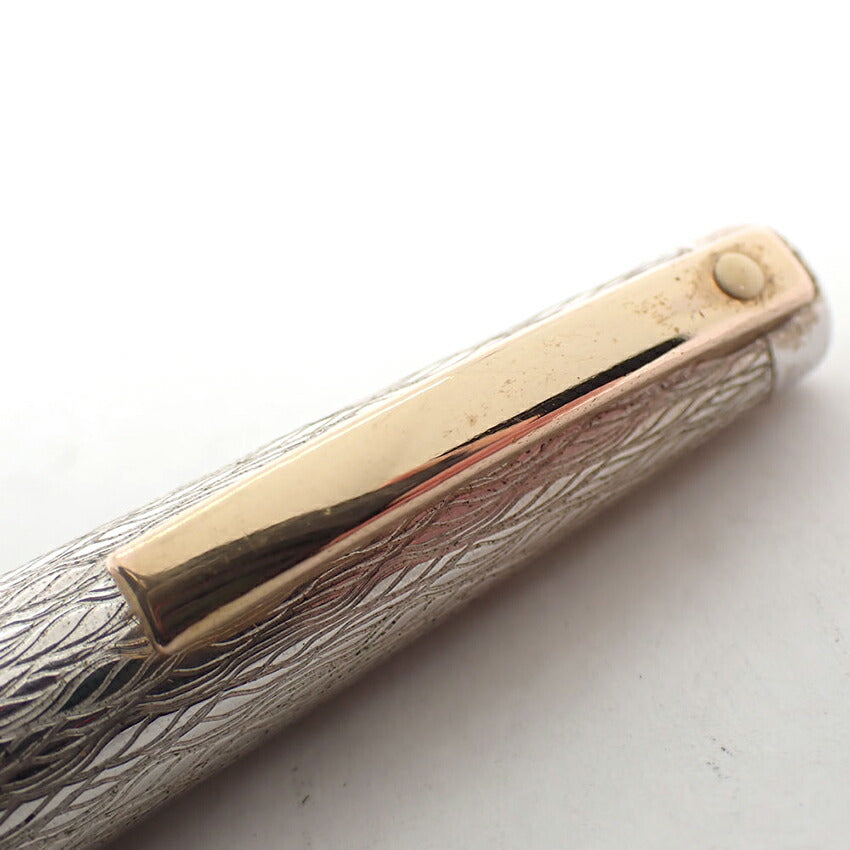 SHEAFFER/シェーファー 万年筆 ペン先１４K シルバー×ゴールド/j187-4
