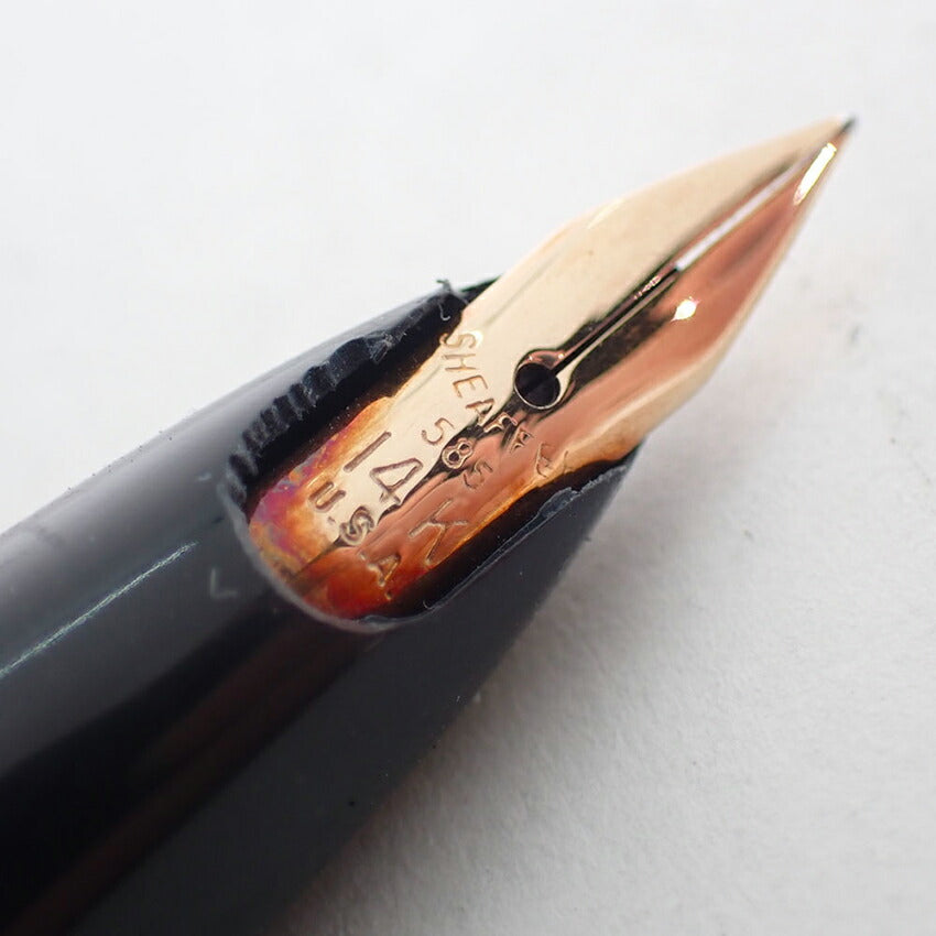 SHEAFFER/シェーファー 万年筆 ペン先１４K シルバー×ゴールド/j187-4