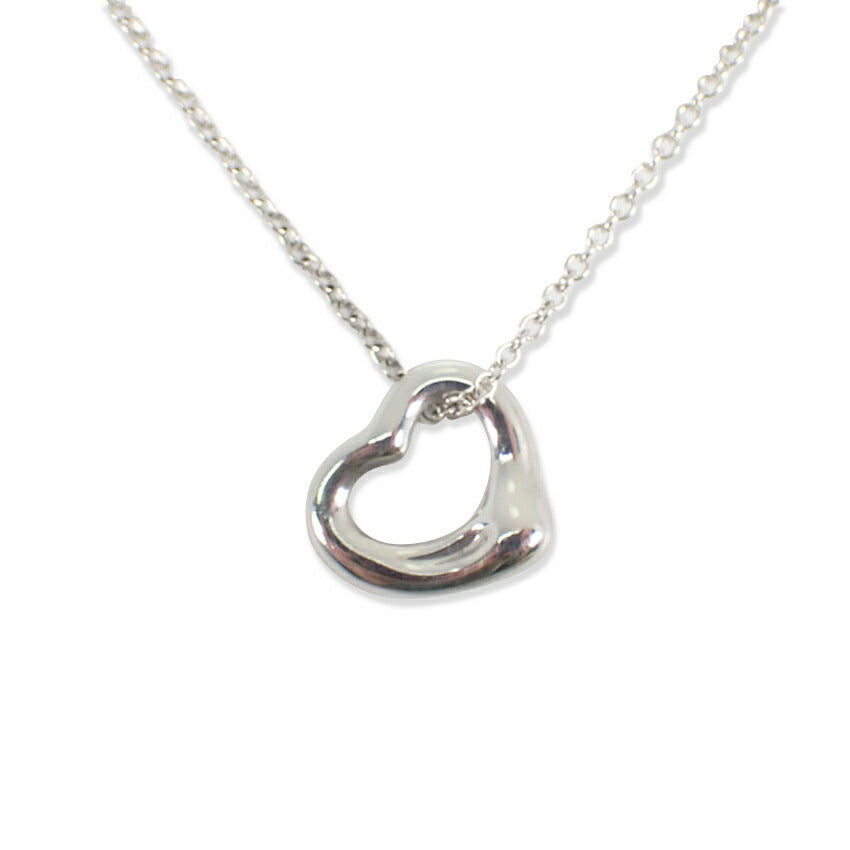【中古】TIFFANY/ティファニー 925 オープンハート ペンダント/ネックレス/j188-1