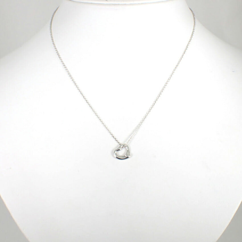 【中古】TIFFANY/ティファニー 925 オープンハート ペンダント/ネックレス/j188-1