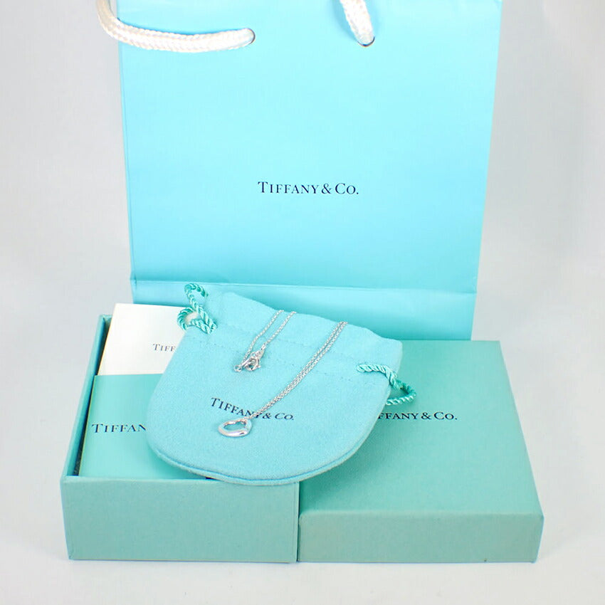 【中古】TIFFANY/ティファニー 925 オープンハート ペンダント/ネックレス/j188-1