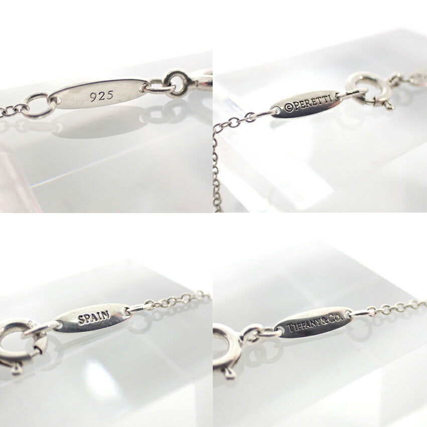 【中古】TIFFANY/ティファニー 925 オープンハート ペンダント/ネックレス/j188-1