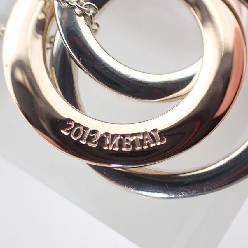 【中古】TIFFANY/ティファニー 925/メタル 1837 インターロッキング サークル ネックレス/j188-2
