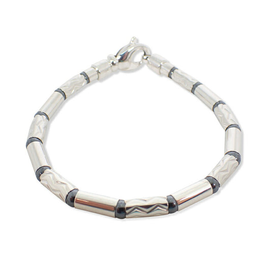 【中古】TIFFANY/ティファニー 925 アズテック ジグザグ ヘマタイト ブレスレット/j188-3