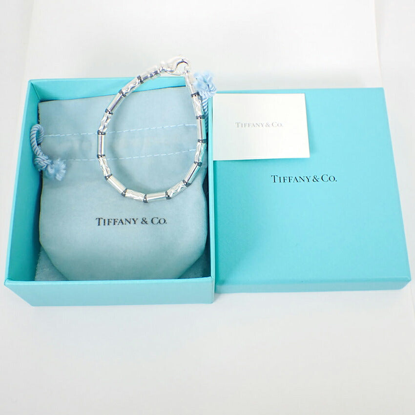 【中古】TIFFANY/ティファニー 925 アズテック ジグザグ ヘマタイト ブレスレット/j188-3