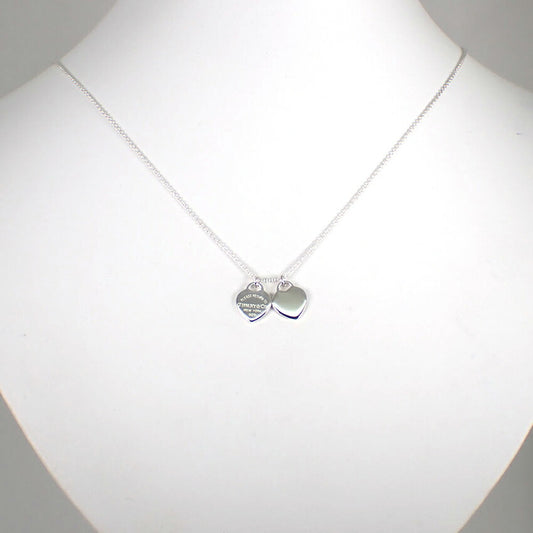 【中古】TIFFANY/ティファニー 925 リターントゥティファニー ダブルハートタグ ペンダント/j188-7