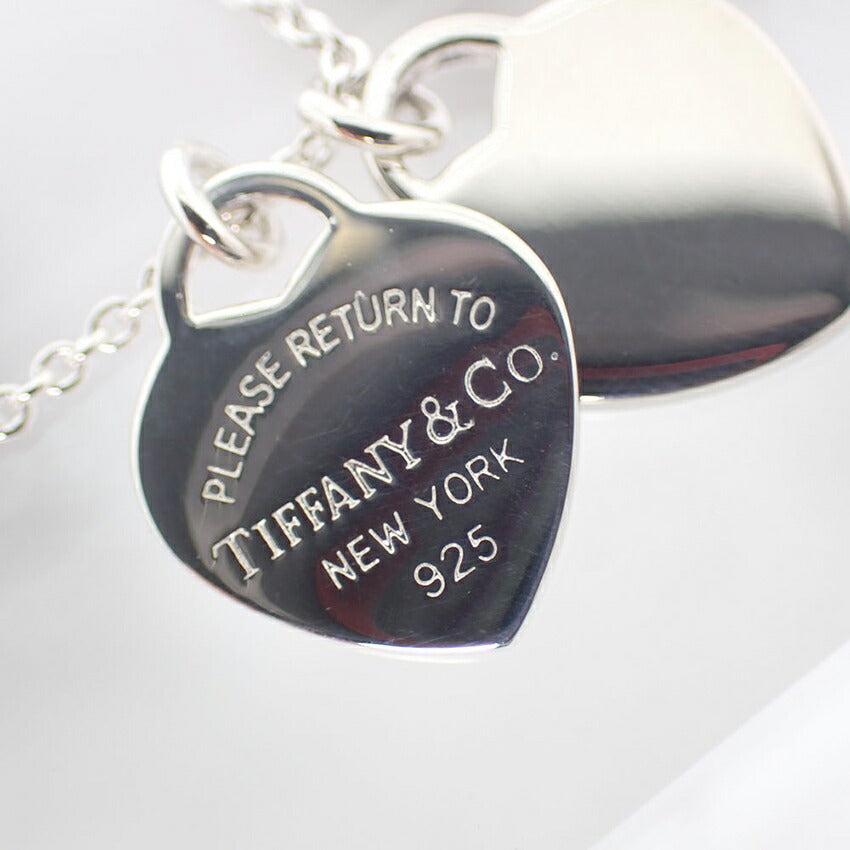 【中古】TIFFANY/ティファニー 925 リターントゥティファニー ダブルハートタグ ペンダント/j188-7