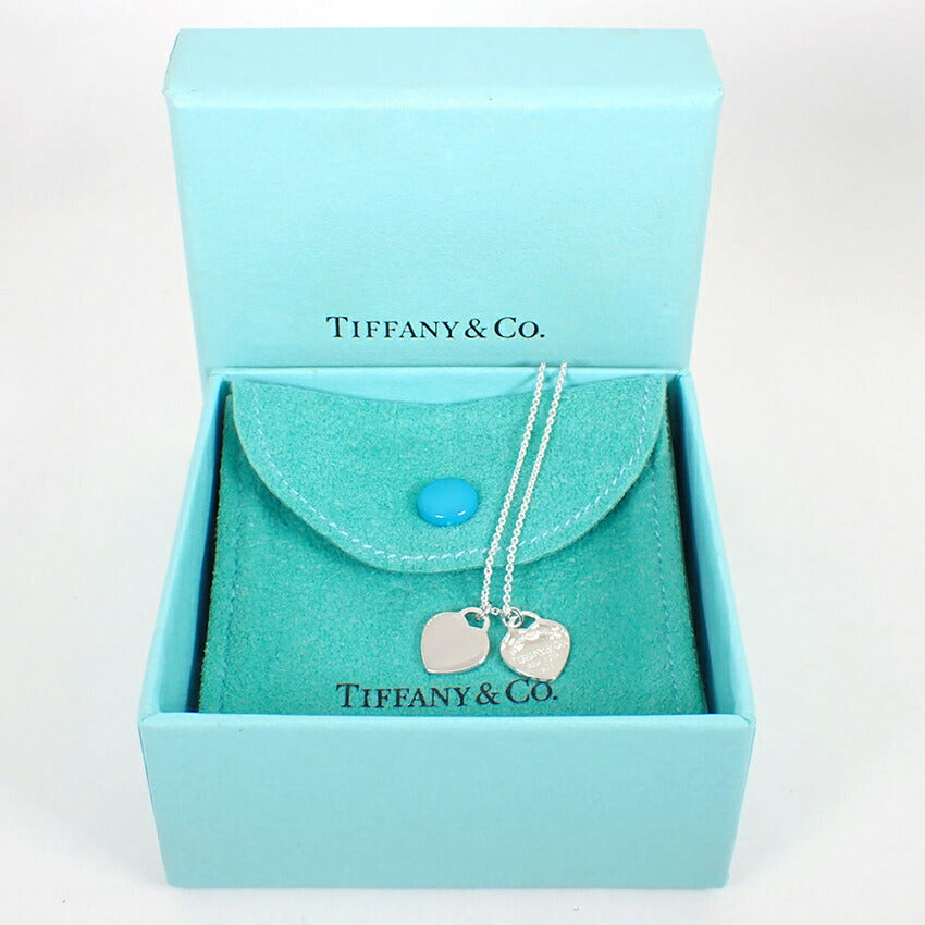 【中古】TIFFANY/ティファニー 925 リターントゥティファニー ダブルハートタグ ペンダント/j188-7