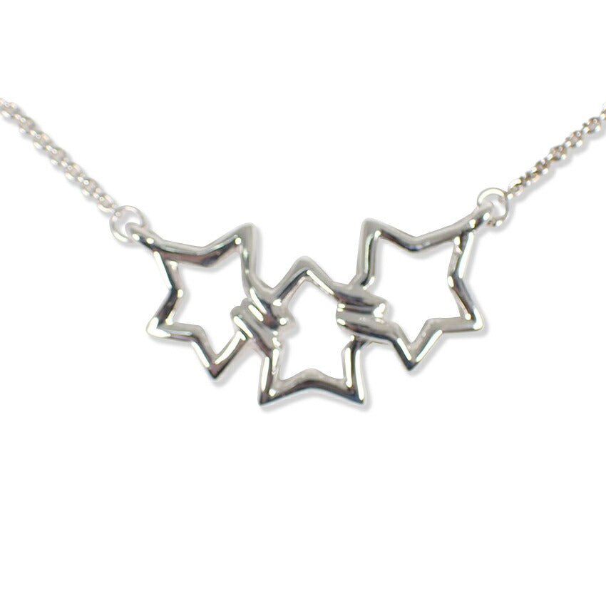 【中古】TIFFANY/ティファニー 925 トリプルスター ネックレス/j189-4
