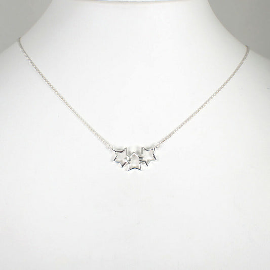 【中古】TIFFANY/ティファニー 925 トリプルスター ネックレス/j189-4