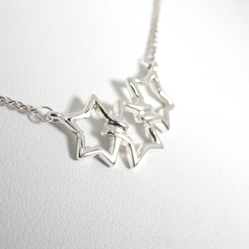 【中古】TIFFANY/ティファニー 925 トリプルスター ネックレス/j189-4